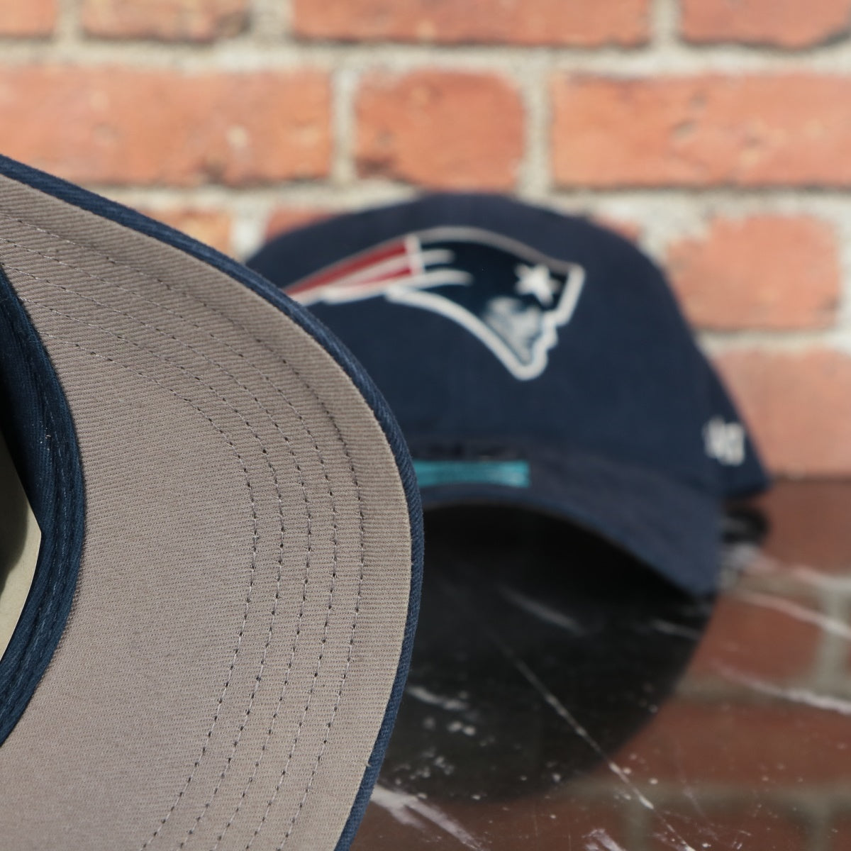 New England Patriots Navy Blue Youth-Sized Adjustable Dad Hat