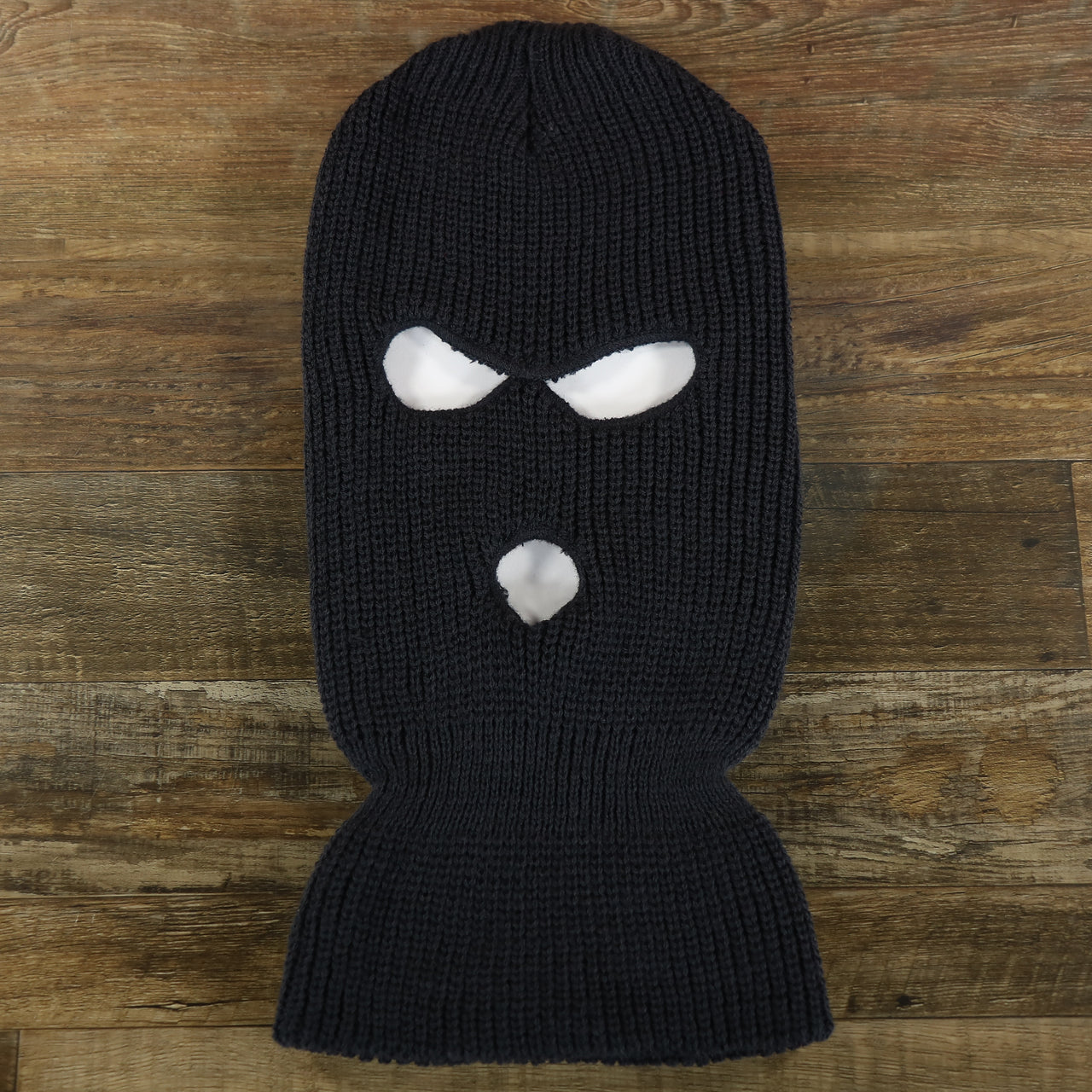 Navy Blue Snug Fit Three Hole Balaclava | Navy Blue Knit Ski Mask