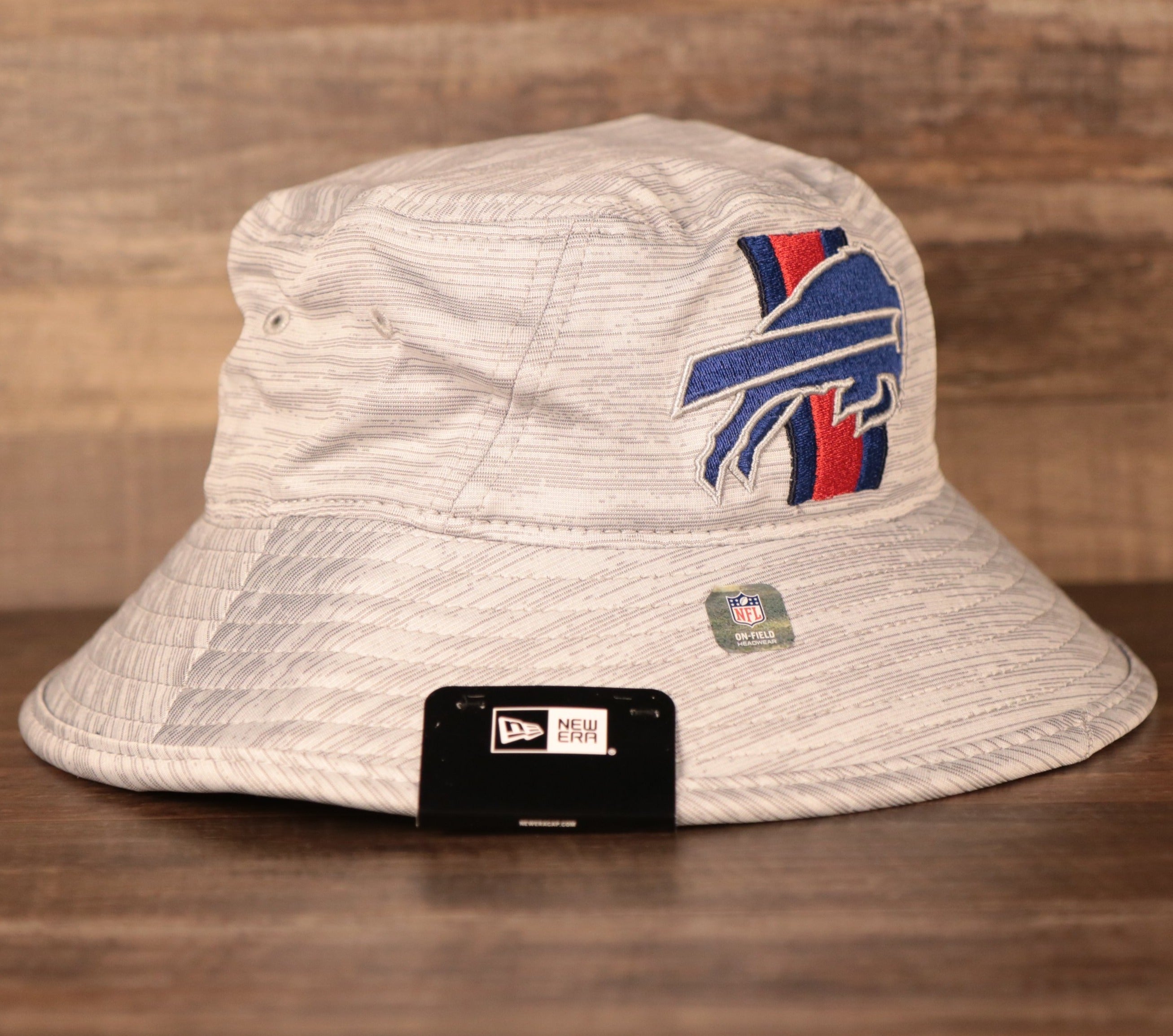 Men's Buffalo Bills New Era Gray Game Bucket Hat