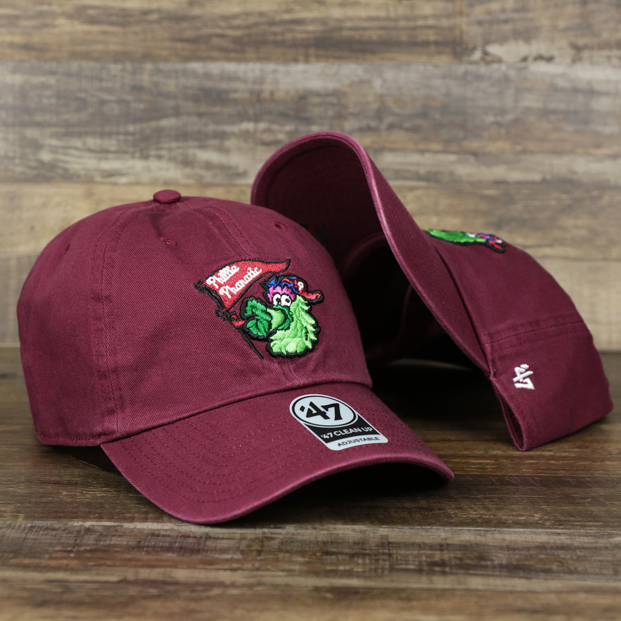 The Philadelphia Phillies Mascot Phillie Phanatic Dad Hat | Cardinal Dad Hat