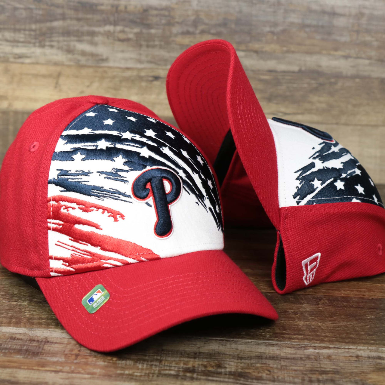 The Philadelphia Phillies 2022 4th of July Stars And Stripes 39Thirty | New Era Navy OSFM