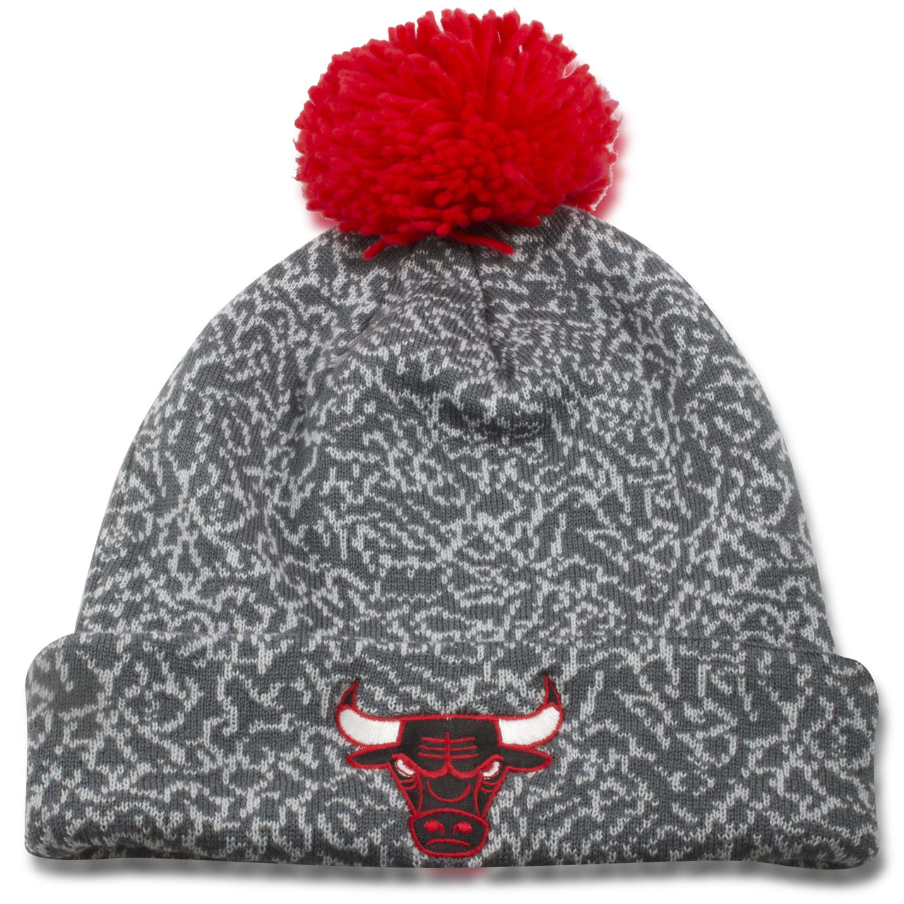 Chicago Bulls Mitchell and Ness Elephant Print Winter Knit Beanie