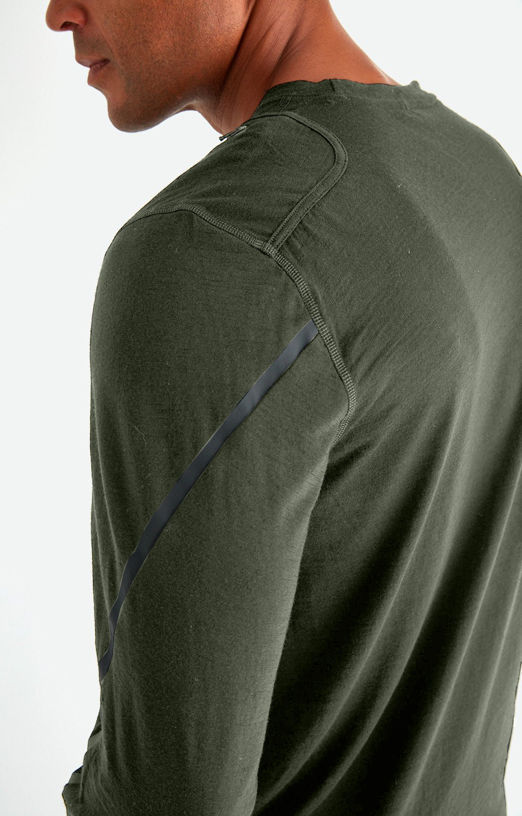 Artist - Merino Zip Pocket Long Sleeve in Green