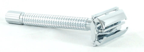 Colonel Conk Double Edge Long Handled Safety Razor - Chrome #933