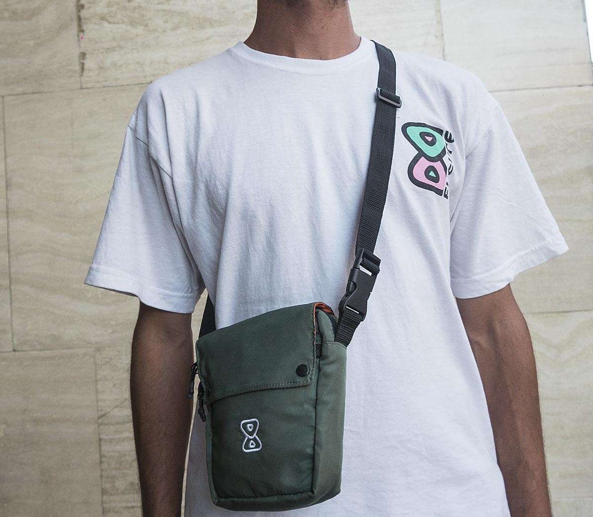 Shoulderbag Future Skateboards Anorak Verde Corpo