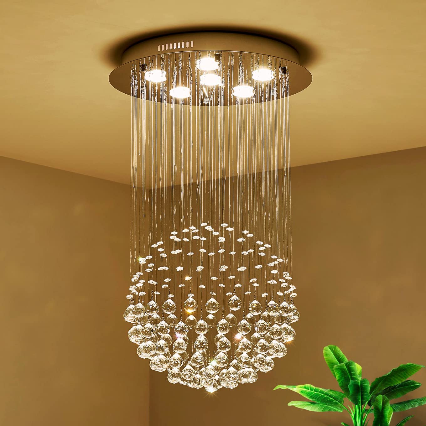 saint mossi crystal raindrop chandelier