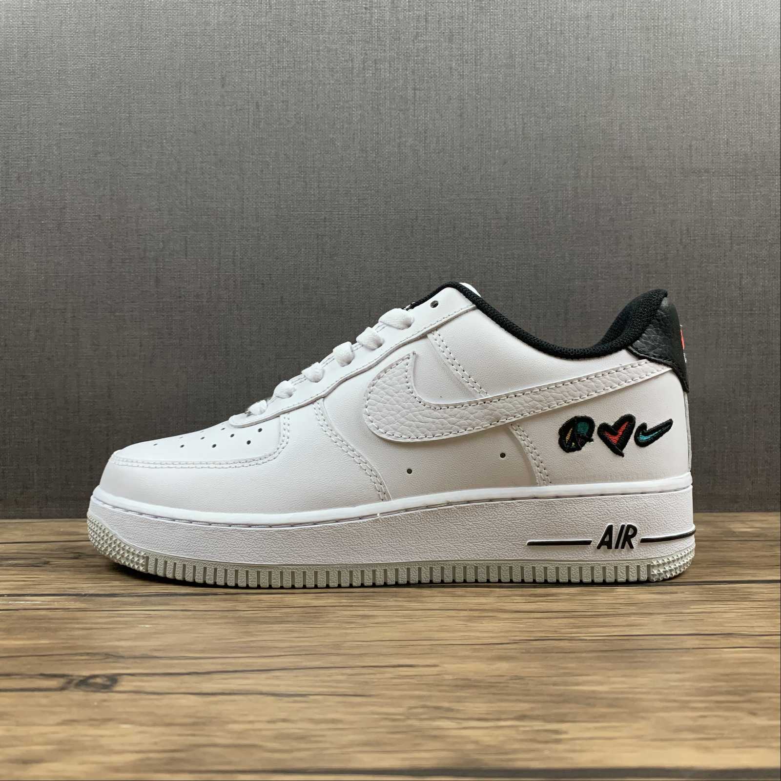 nike air force one peace love and swoosh