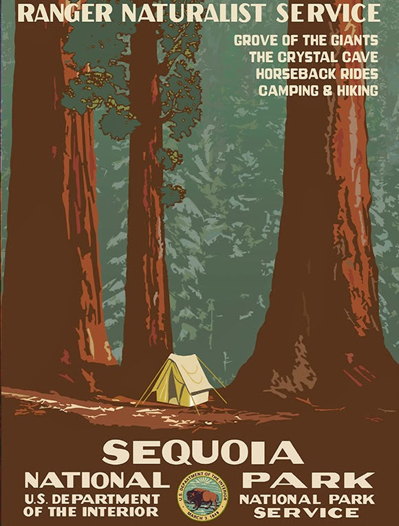Sequoia National Park WPA 1938