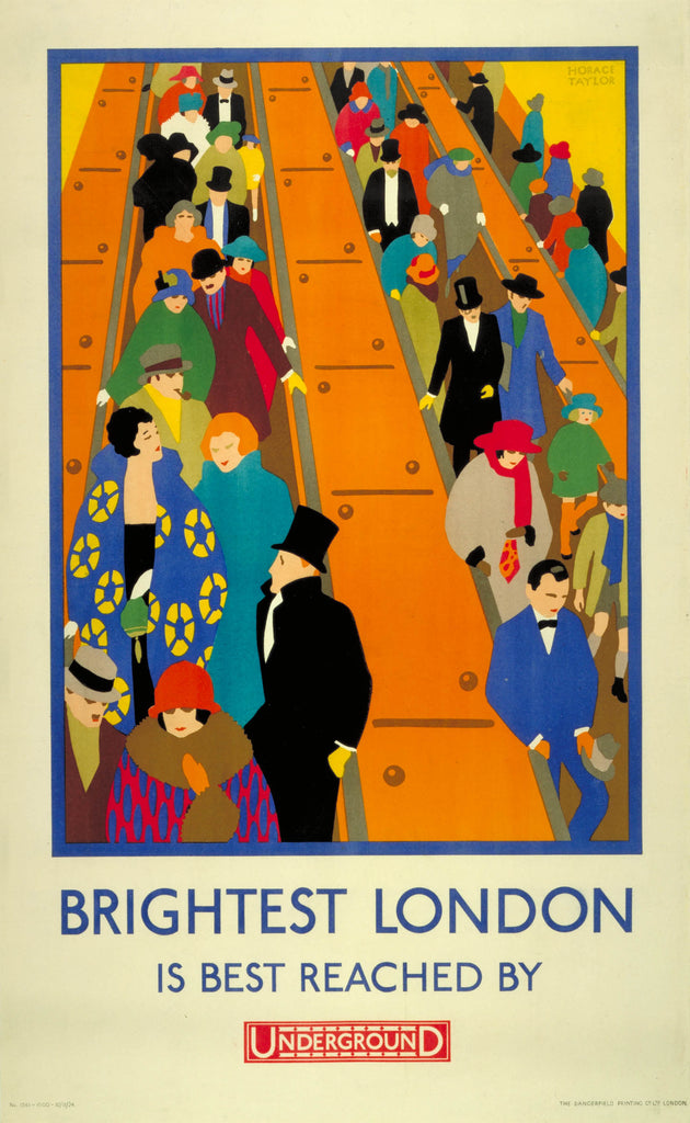 Brightest London is Best Reached by London Underground 1924 by Horace Taylor