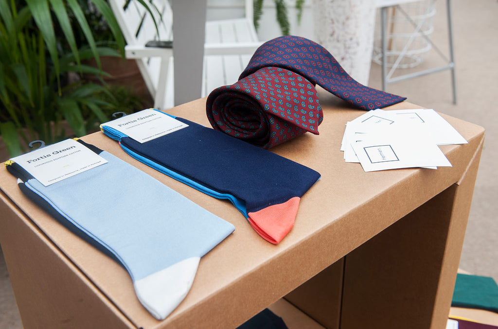 Fortis Green socks Hermen stand MR Event 2015 Melbourne Spring Fashion Week