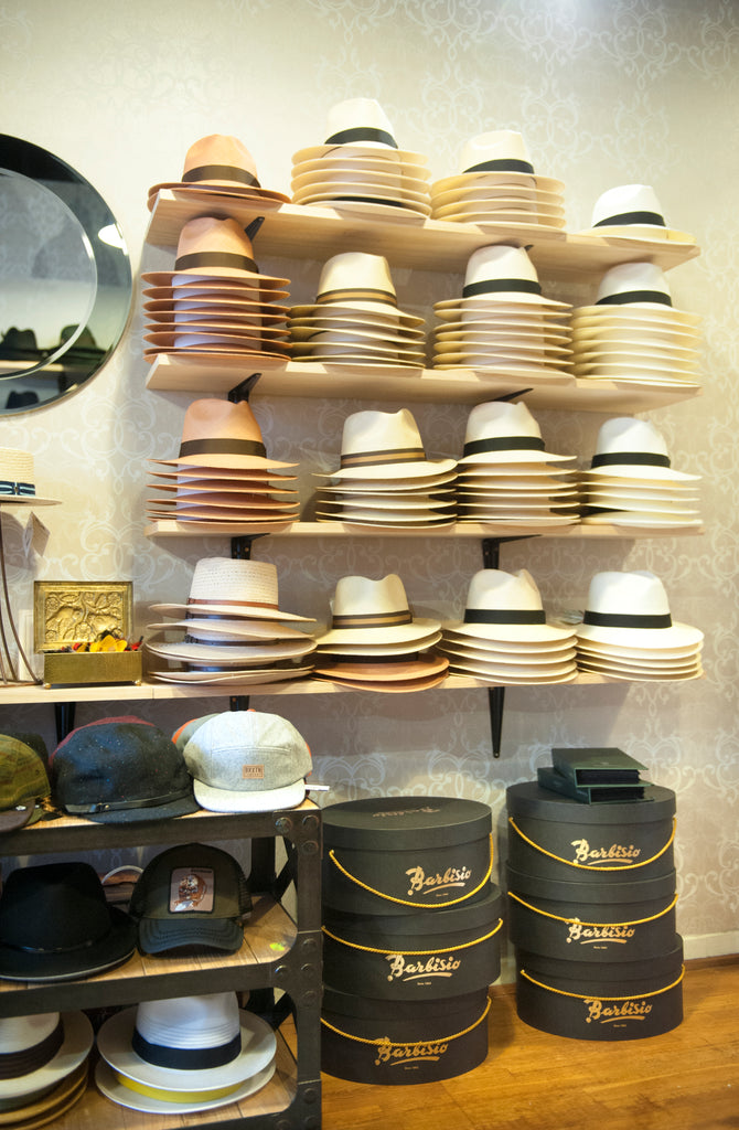 Grand Hatters retail Fortis Green socks alongside hats by Stetson, Brixton and Akubra