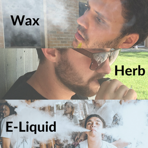 Wax vs Herb vs E-liquid vapor
