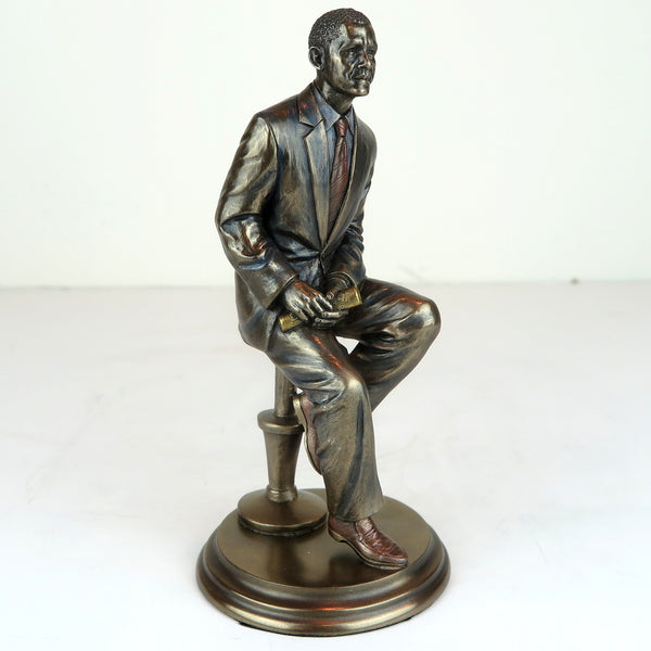 Mr President Barack Obama Casual Yes We Can Figurine Miniature Statue 8"H New 