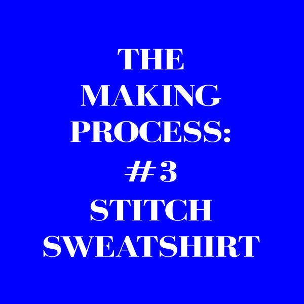 Stitch pattern sweatshirt making process 