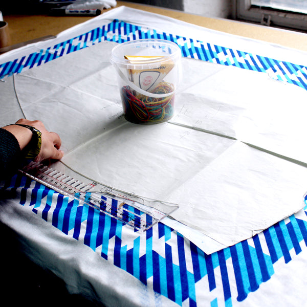 Screen printed all over pattern t-shirt making process 6