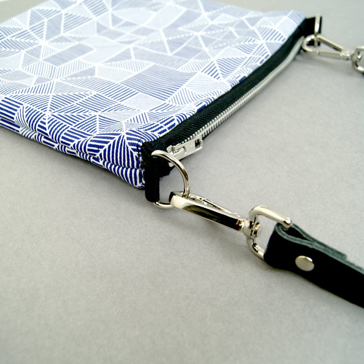 Bespoke lines shoulder bag the pattern guild Close up