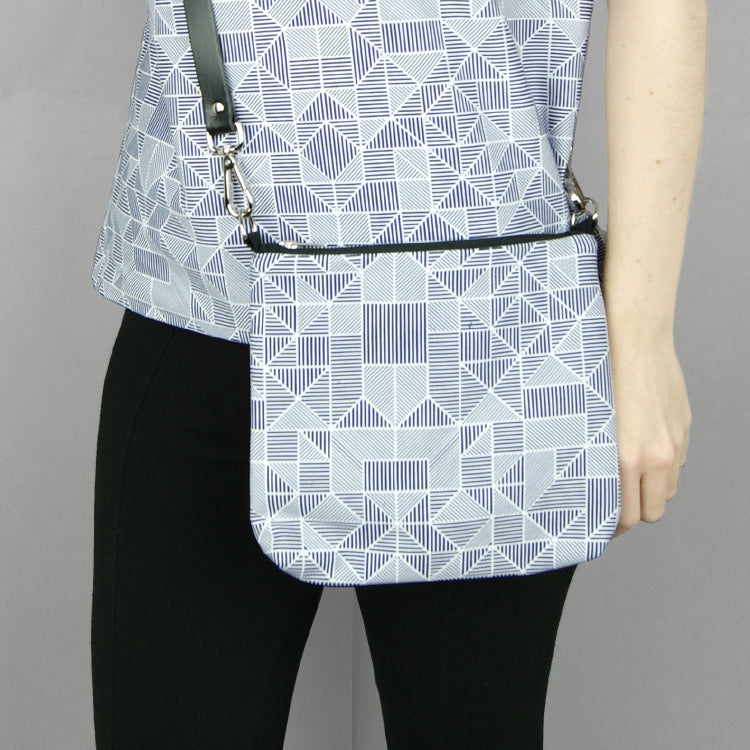 Bespoke lines shoulder bag the pattern guild