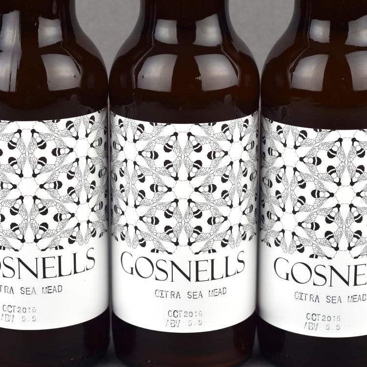 Gosnells Mead special brew bottle label Close up
