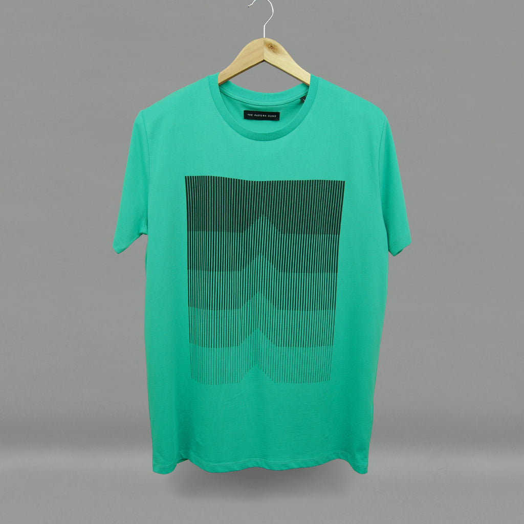 The Pattern Guild Collection 2015 gradient pattern t-shirt green