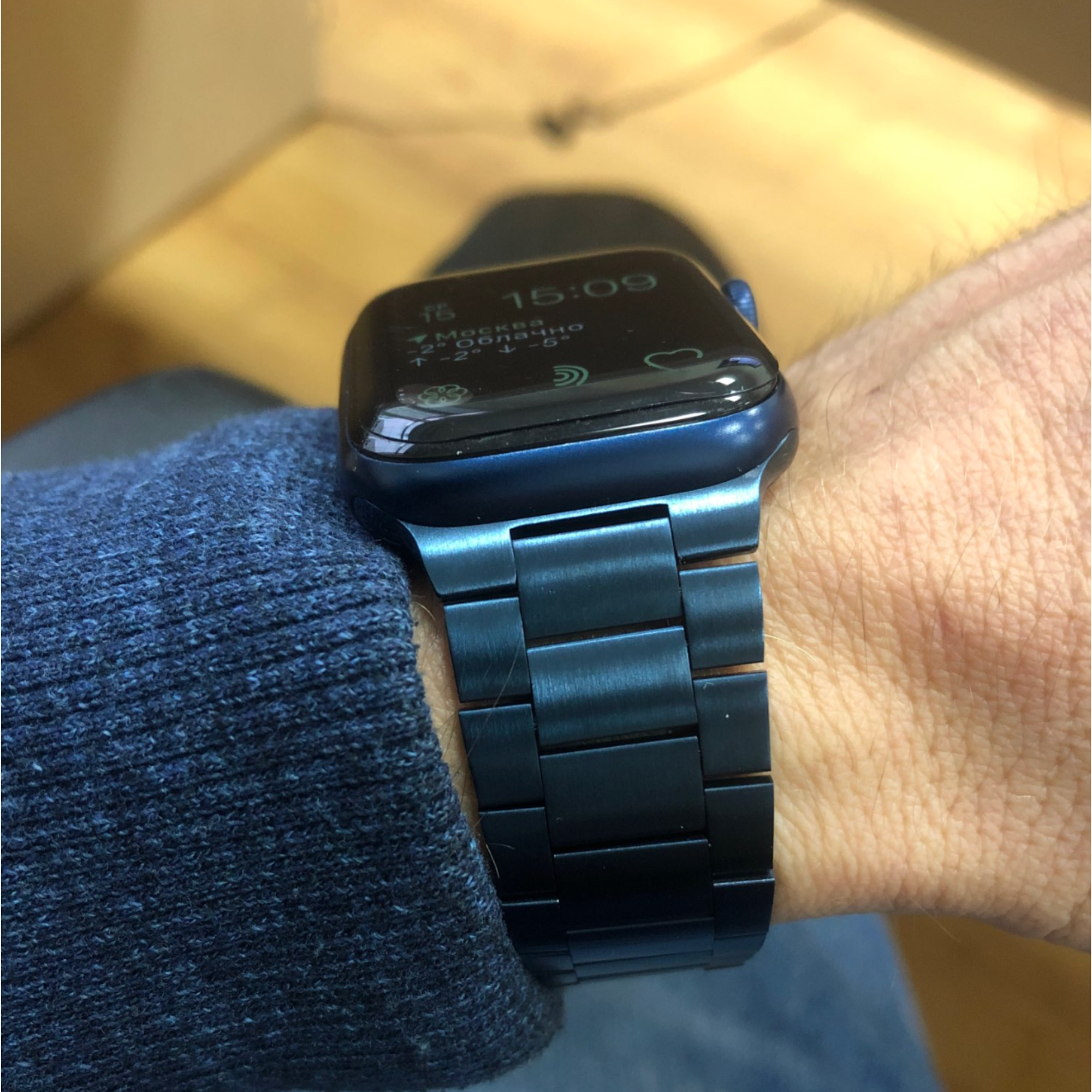 space grey apple watch link band