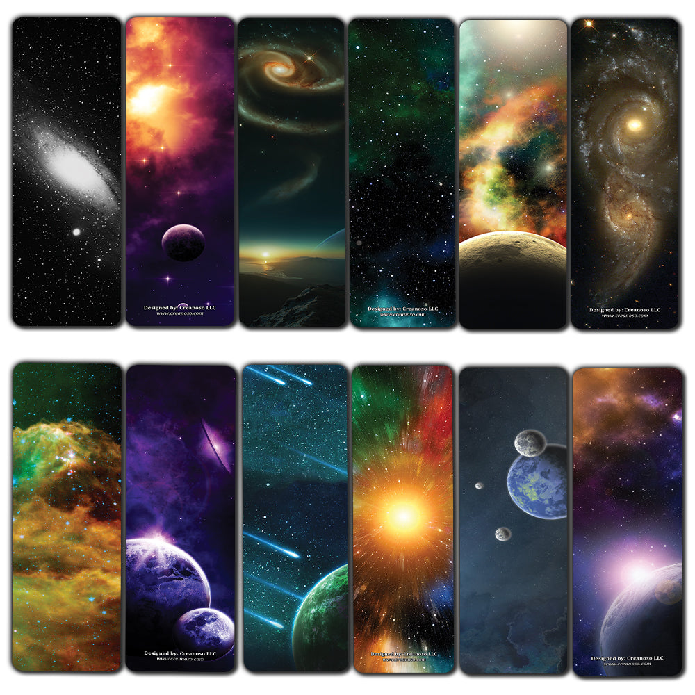 Creanoso Space And Galaxy Bookmarks Series 2 60 Pack Stocking Stuf