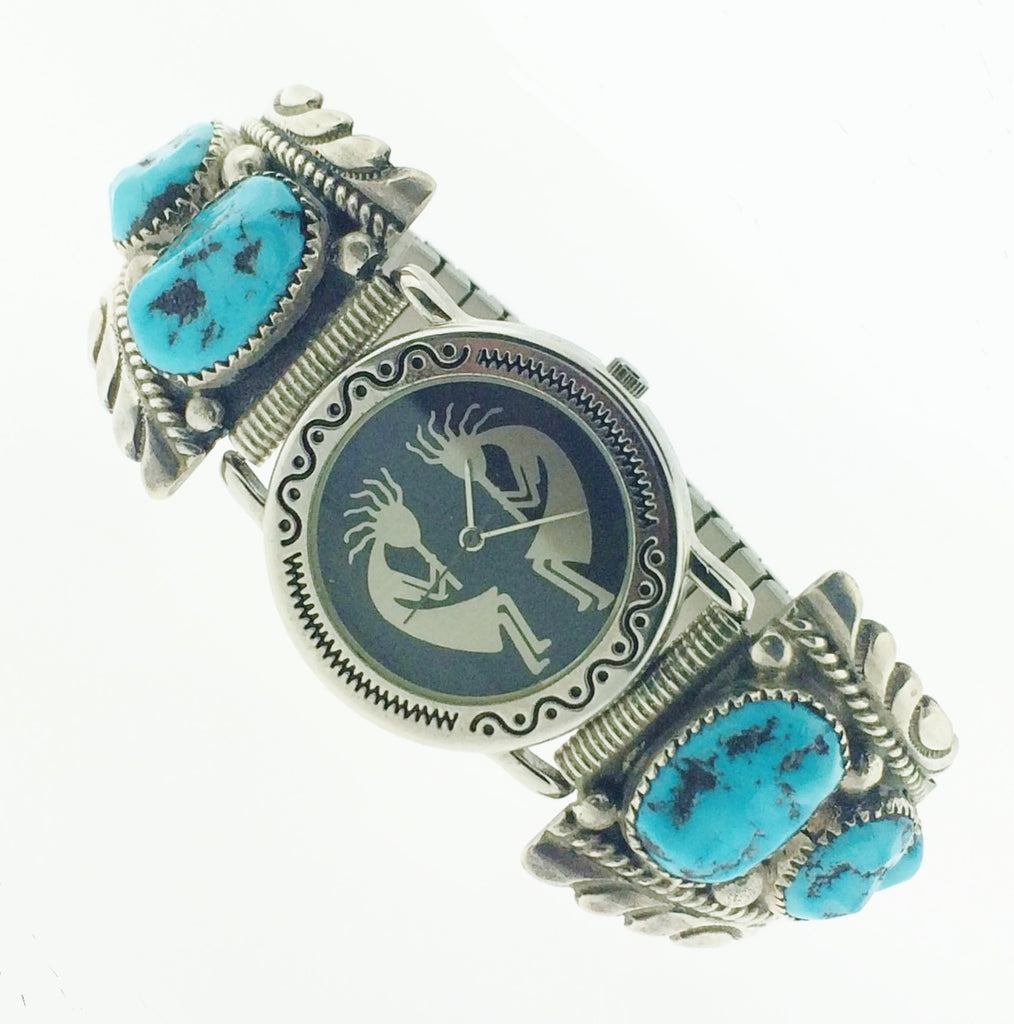 Robert & Bernice Leekya Turquoise Men's Watch