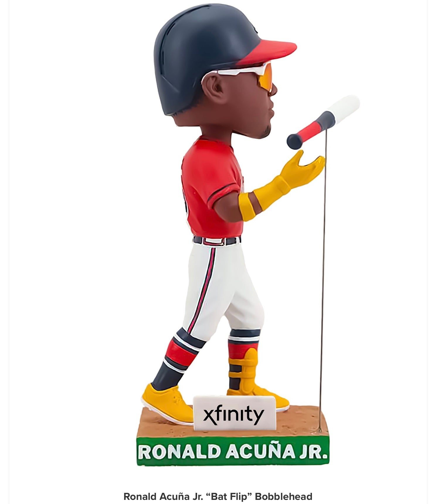 Ronald Acuna Jr Atlanta Braves Retro Jersey Bobblehead FOCO