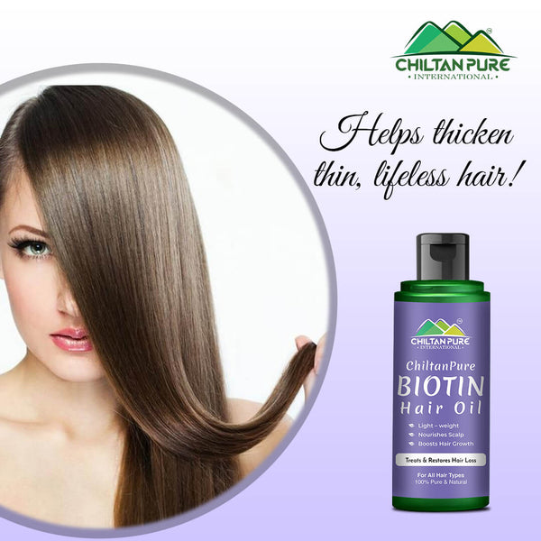 Biotin Hair Oil – Boosts Hair Growth, Deep Hair Treatment, Anti-Dandru –  ChiltanPure