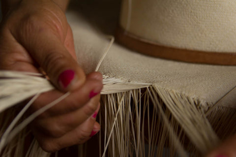 Weaving Borges & Scott Panama Hats