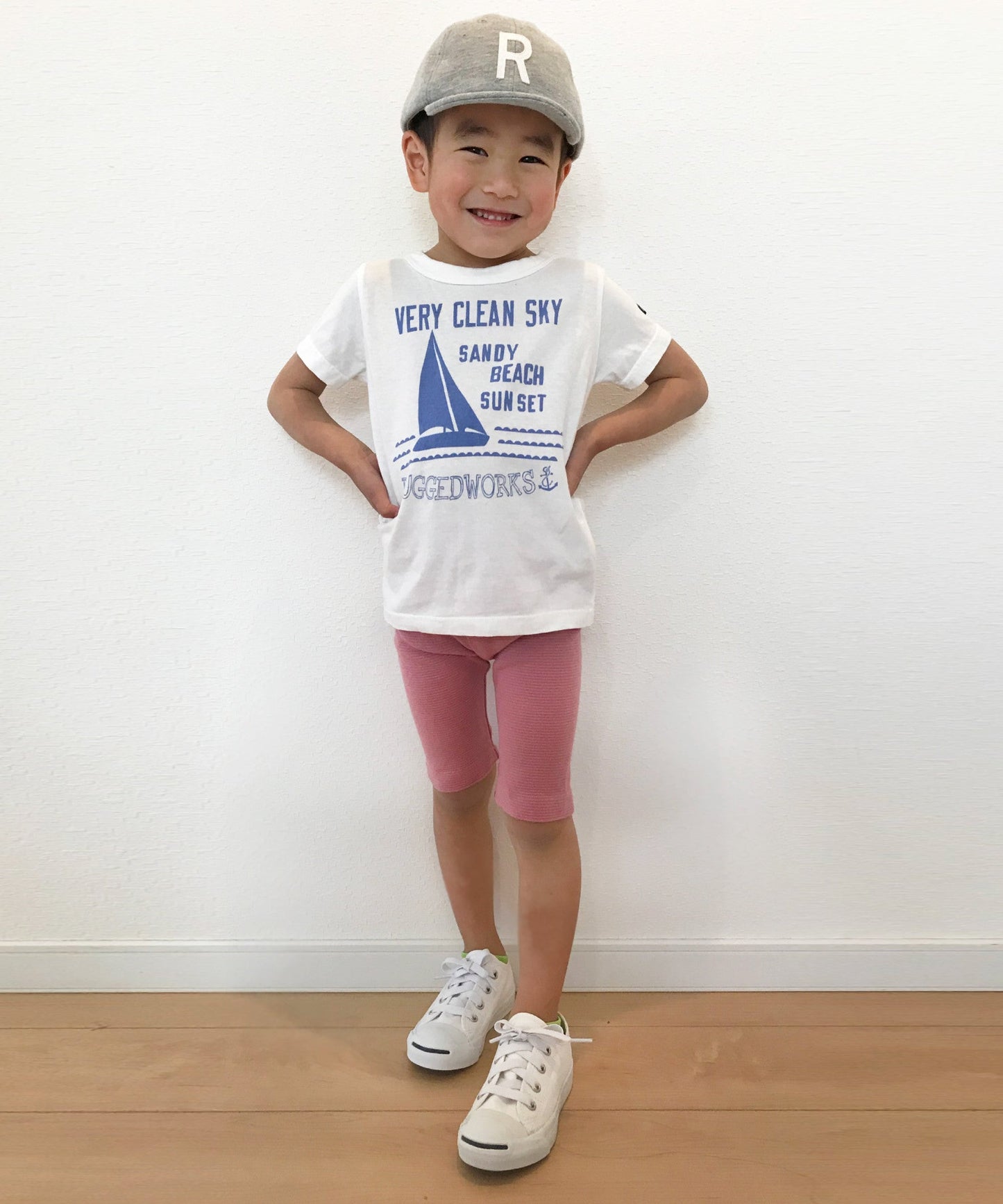 《made in Japan》ヨットプリント半袖TEE