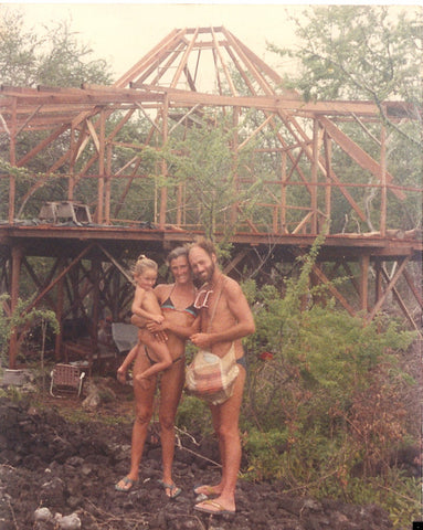 Alison with her parents.