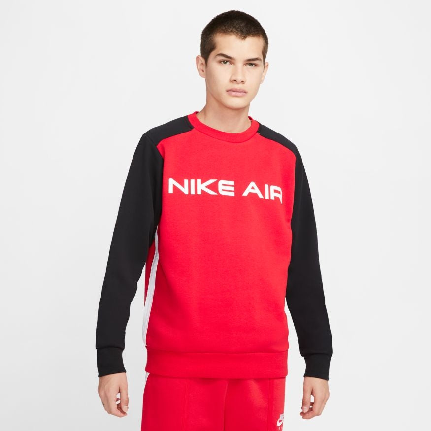 mostaza Subrayar Marchito Nike Air Fleece Sweatshirt - Red/Black – FootKorner