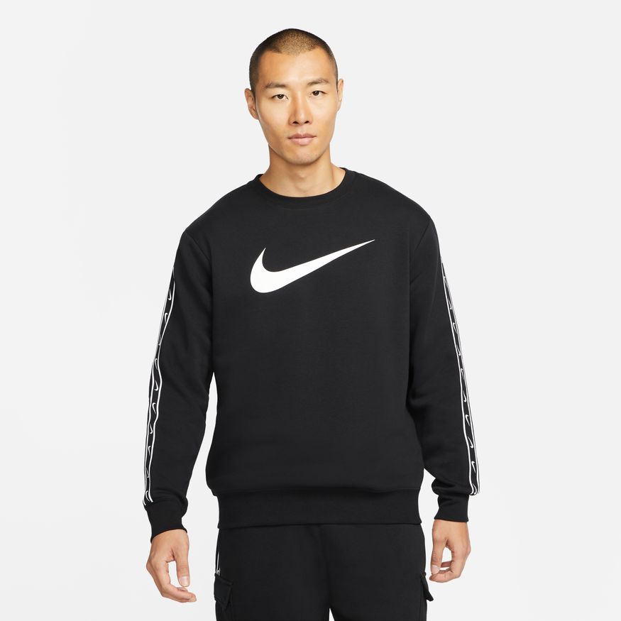 Sweat Sportswear Fleece - Noir/Blanc – FootKorner