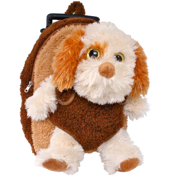 backpack with stuffed animal