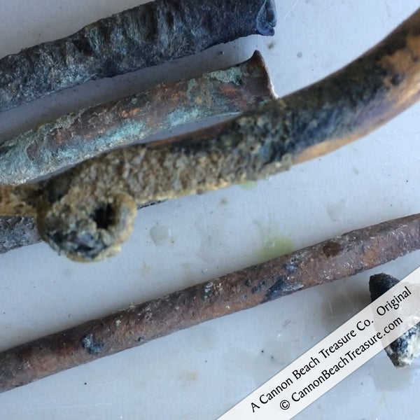Shipwreck Artifacts Admiral Gardner Bronze Spikes