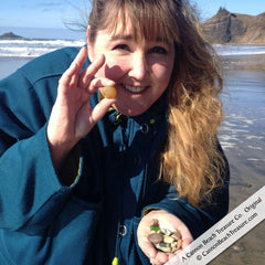 April Knecht Sea Glass Hunting Cannon Beach Sea Glass