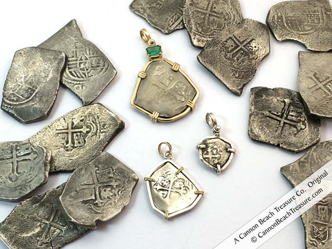 Spanish Shipwreck Treasure Coins and Treasure Coin Jewelry from the 1715 Plate Fleet