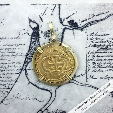 Genuine Gold Doubloon Necklace