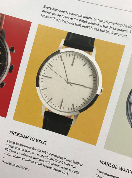 The Big Watch Book - Esquire - Freedom To Exist - fte - simple minimalist watches - Paul Tanner and Kirsty Whyte