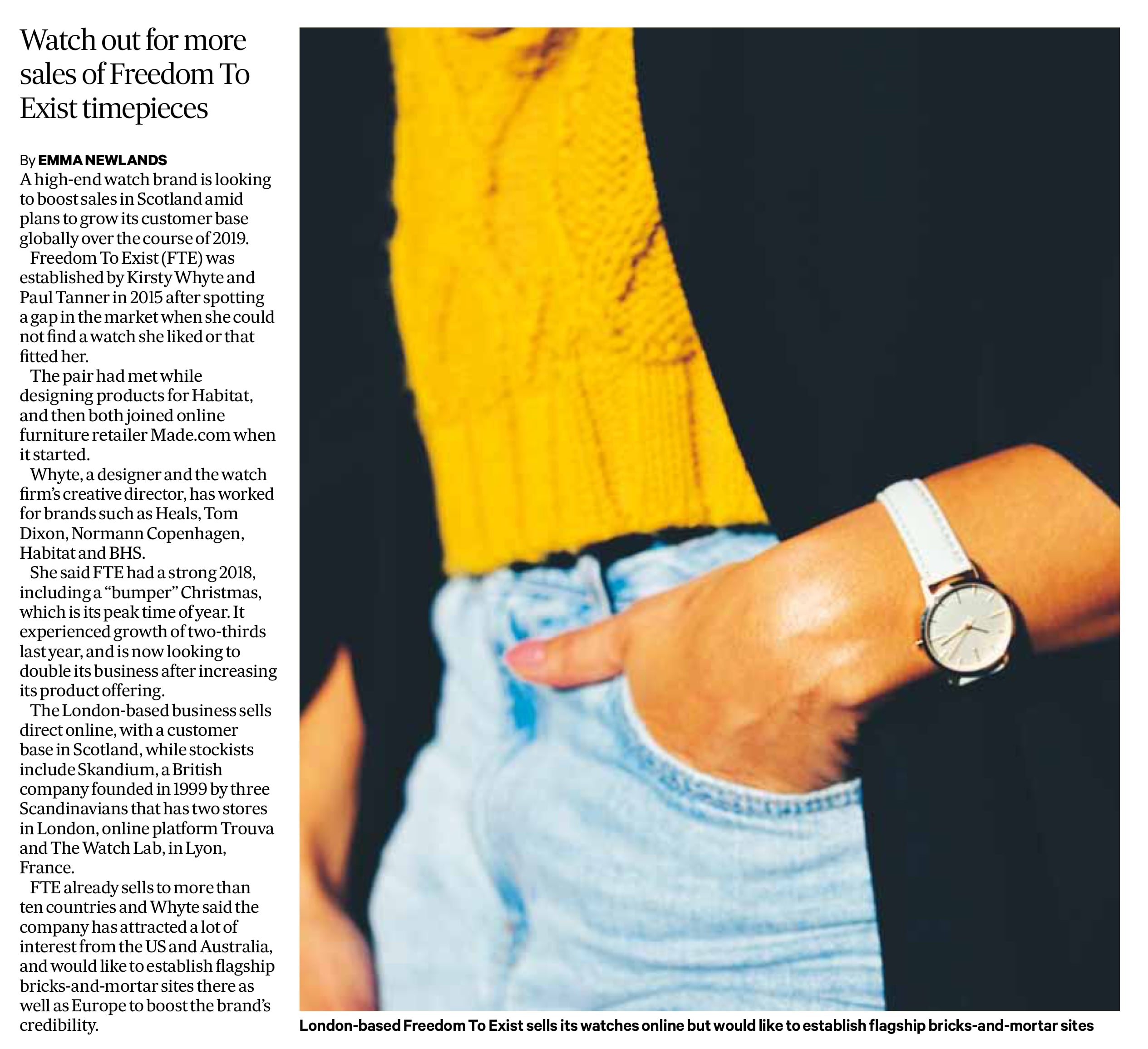 The Scotsman - Freedom To Exist Minimal Watches - Kirsty Whyte