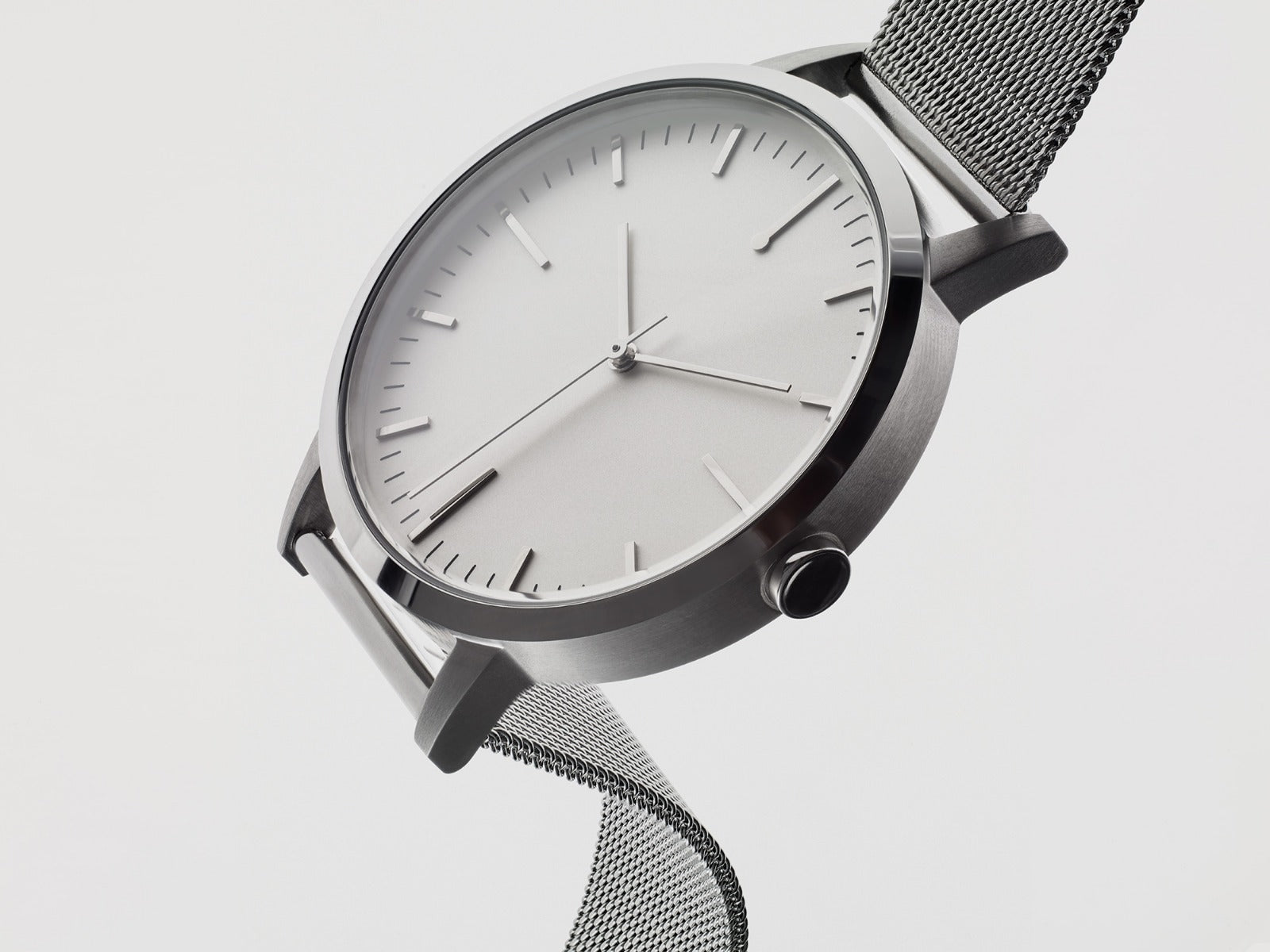 Silver Mesh Watch - Freedom To Exist - Ben Swanson - Unbranded Minimal No Logo