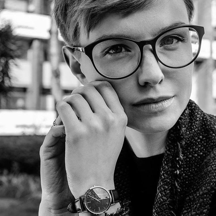 Egle Bakaite | Model | Freedom To Exist Watches - Gold & Black Watch