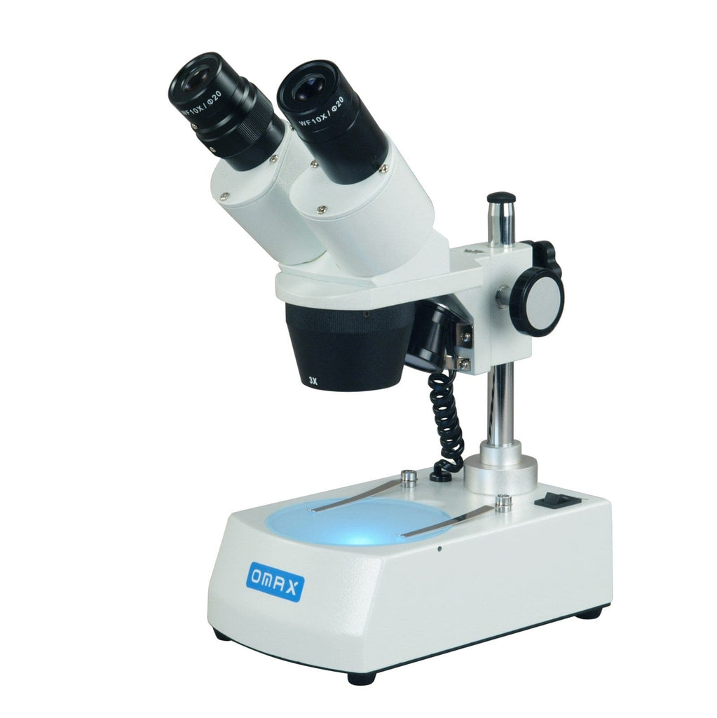 OMAX 垂直ポストと54 LEDリングライトと7X-45Xズーム咬合アーム双眼実体顕微鏡 並行輸入品｜顕微鏡