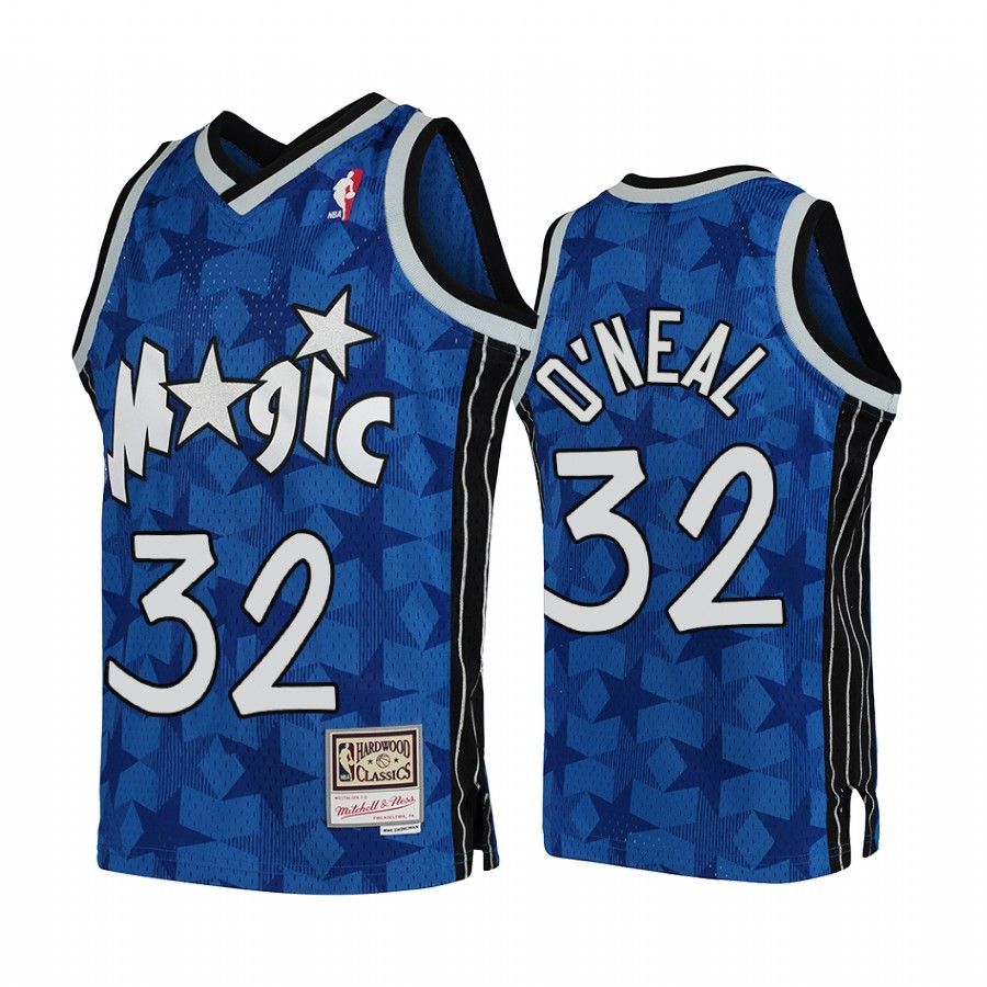 Shop Mitchell & Ness Orlando Magic Shaquille O'Neal Hyper Hoops Swingman  Jersey TFSM1253-OMA94SONBLUE blue