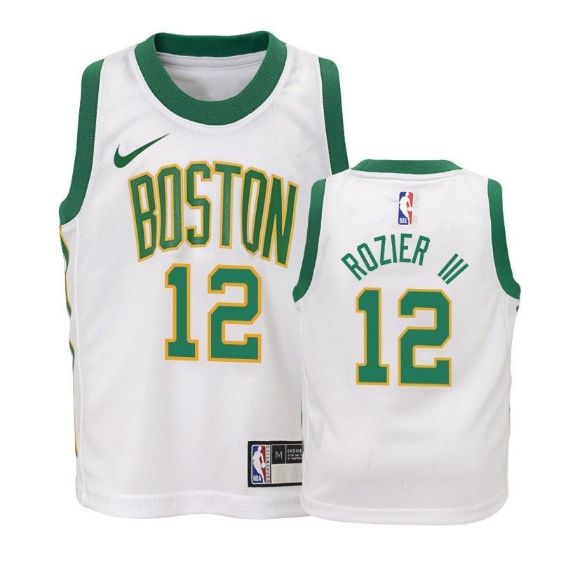 Youth Celtics Rozier #12 City White Jersey – Topeka Style