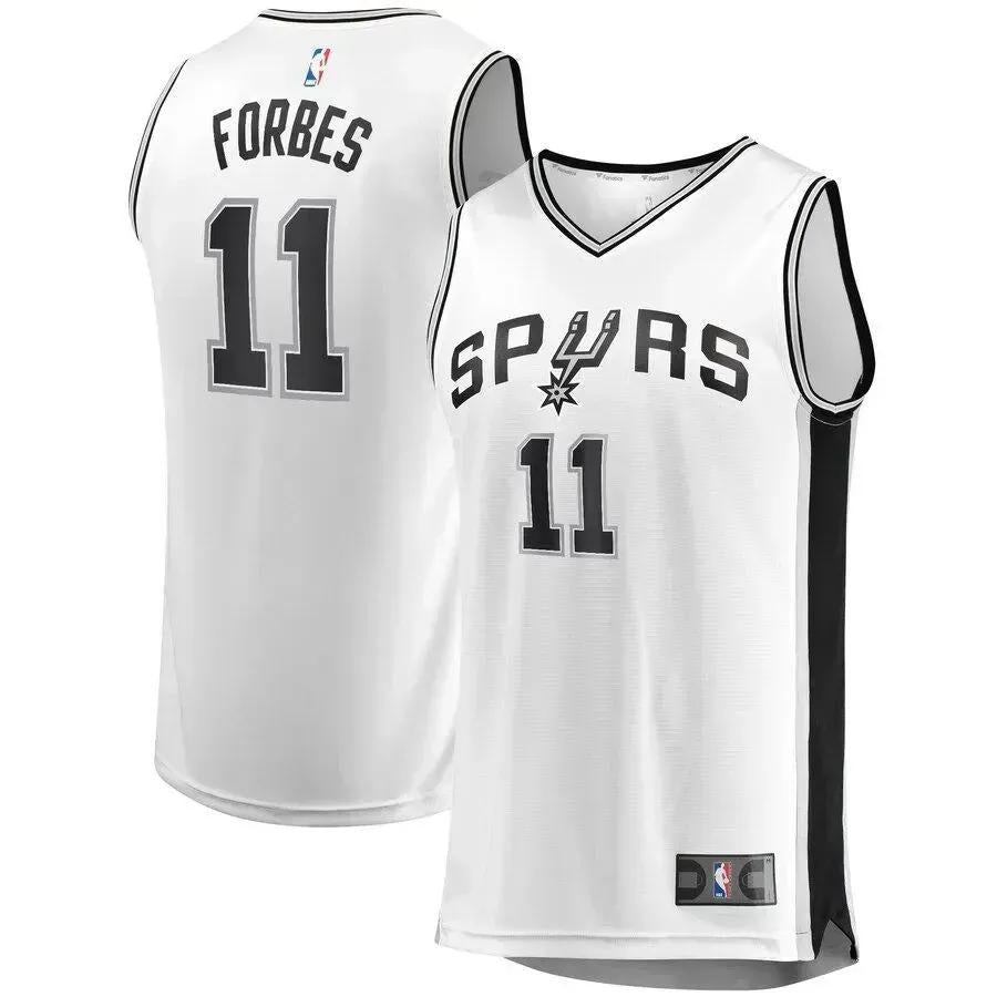 otro Cornualles Potencial Bryn Forbes San Antonio Spurs Fast Break Replica Player Jersey -  Association Edition - White – Topeka Style
