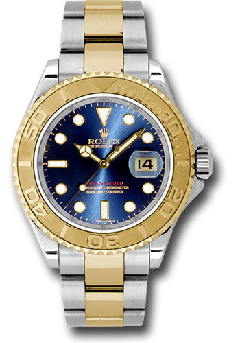 rolex yacht master gold blue