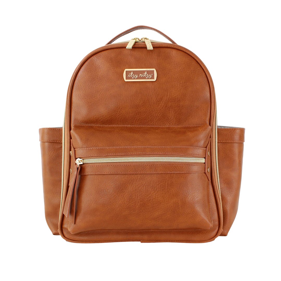 Cognac Itzy Mini™ Diaper Bag Backpack - Tulle & Twirls
