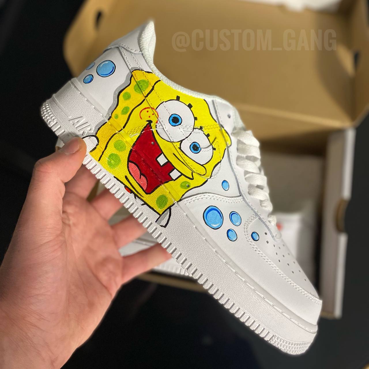 spongebob custom air forces