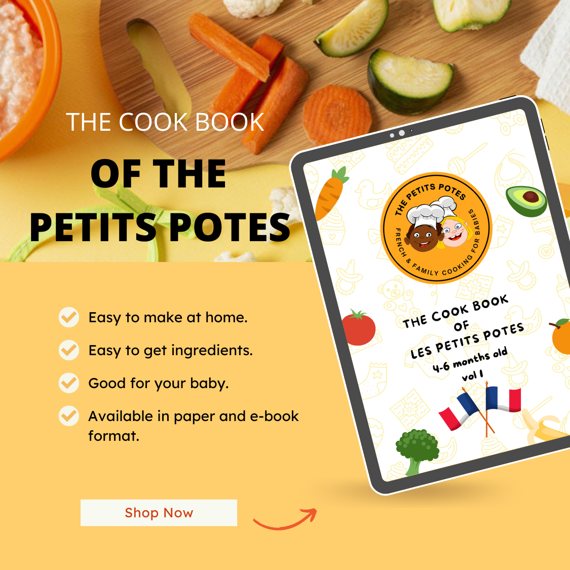 Recipe Book By the Petits Potes 4-6 Month – The Petits Potes